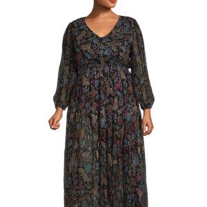 Romantic Gypsy Floral Tiered  Maxi Dress Szs 2X 3X NWT